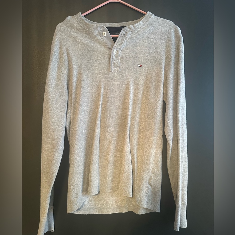 Tommy Hilfiger Long Sleeve Waffle Knit Shirt